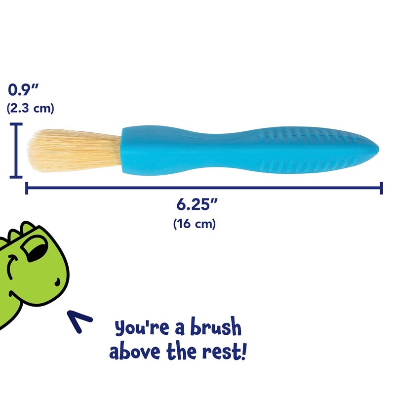 READY 2 LEARN - CE-6675 Triangle Grip Paint Brushes - Set of 6 - 18m+ - Easy to Grip Paint Brushes for 2, 3 and 4 Year Olds - Encourage Writing Grip - Image 3